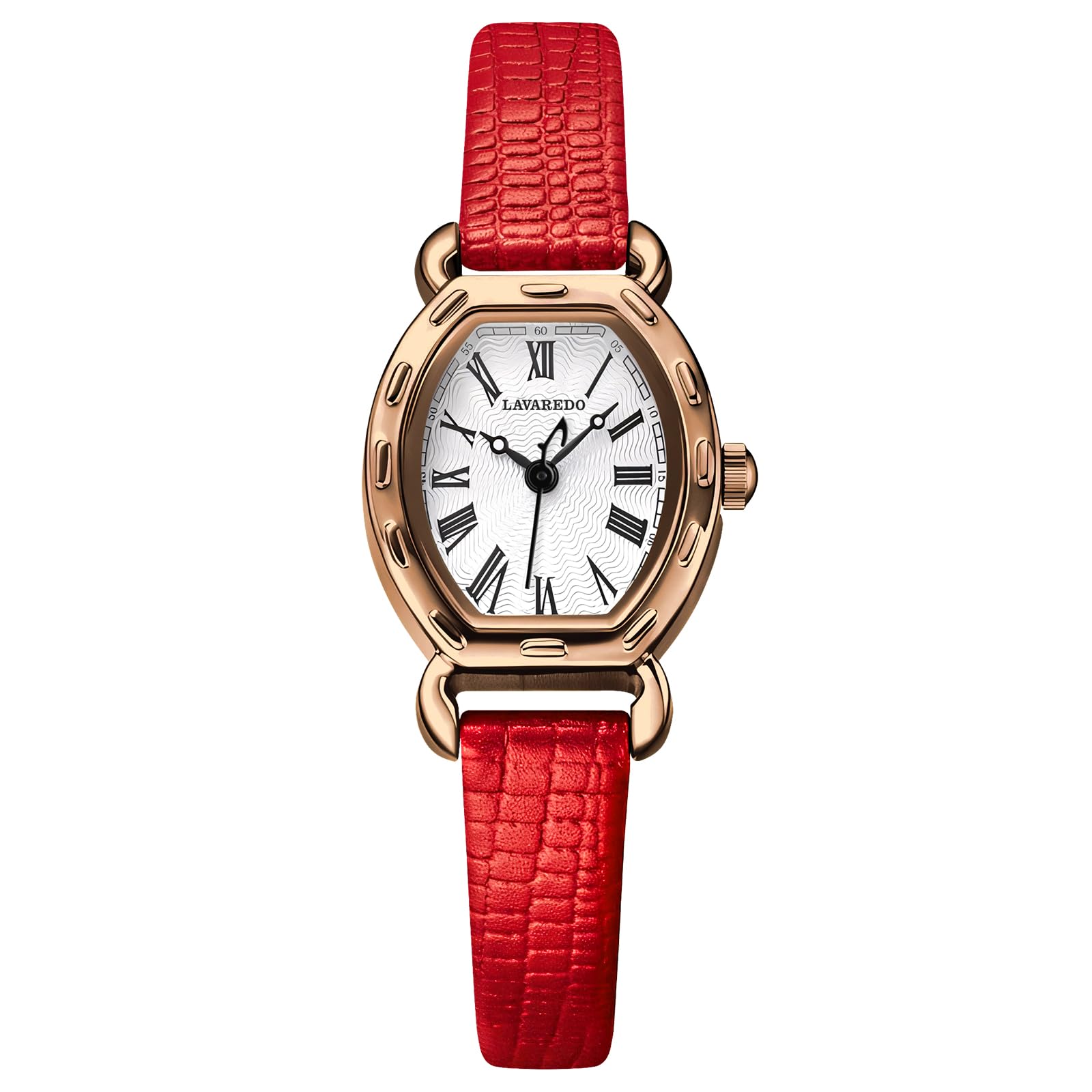 Women's Dainty Leather Band Vintage Ladies Waterproof Quartz Analog Square Dress & Casual Wrist Watches