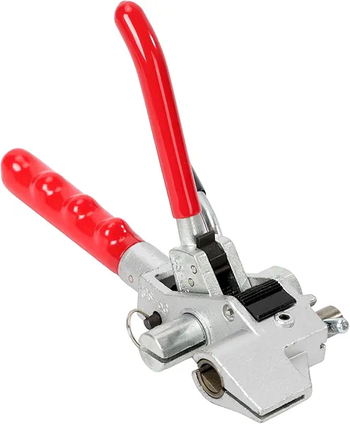 Bazzurt Stainless Steel Cable Tie Tool,Automatic Tightening Cutting Ratchet Tie Clamp,Suitable for Tie Width of (0.315-0.787) inch,Simple and Efficient,Suit Indoors and Outdoors