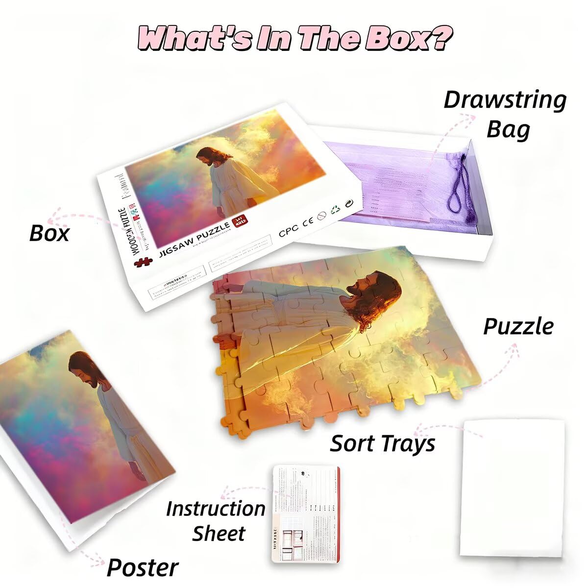 Puzzle 3000 sztuk Fantazyjne Puzzle dla dorosłych i całej rodziny Rozmiar 122 x 81 cm Wysokiej jakości opakowanie, klasyczne kreatywne rozrywki zabawne wyzwania do dekoracji świątecznych L-74