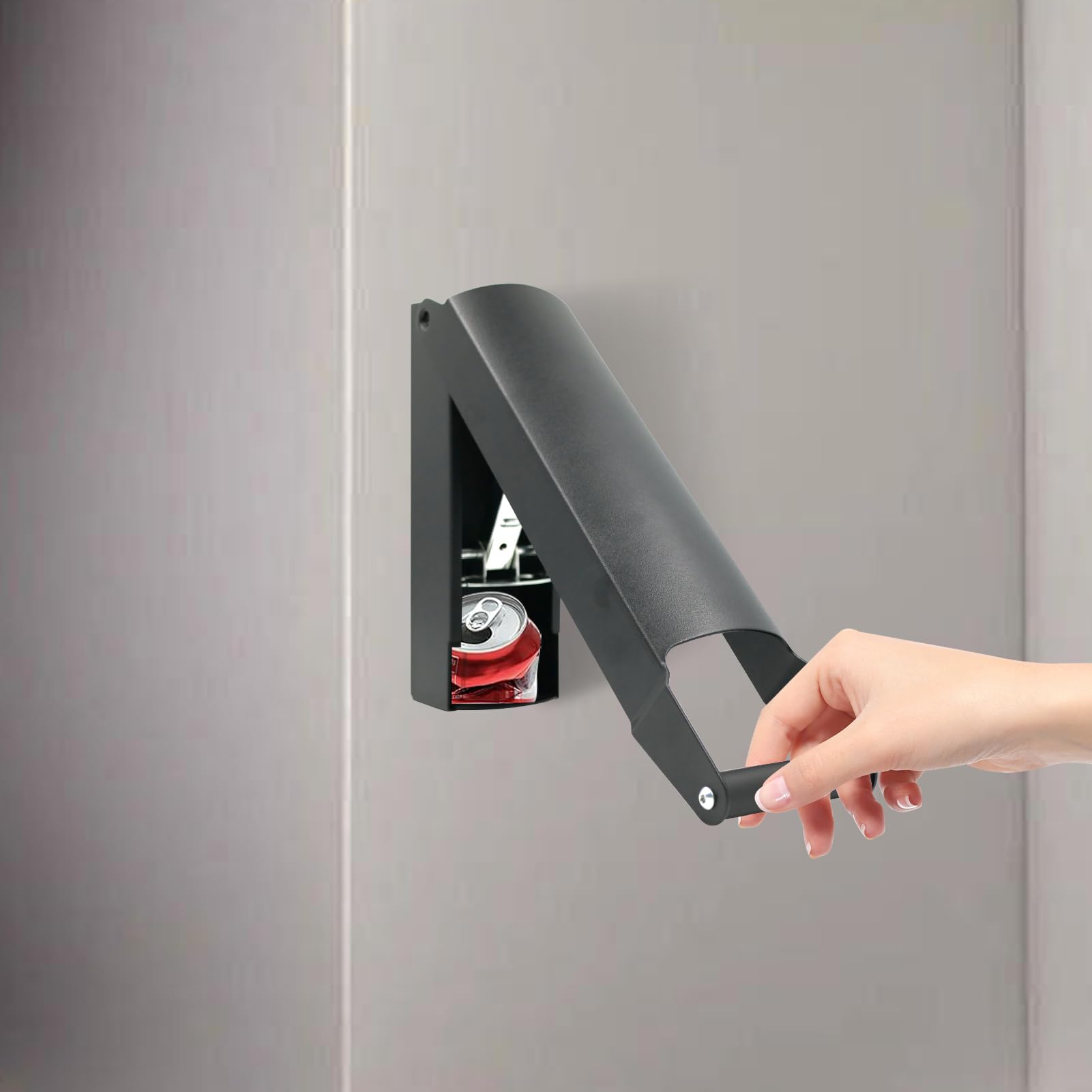 Trituradora de latas para reciclaje, máquina trituradora de latas de aluminio resistente, cocina montada en la pared, herramienta ecológica para botella fácil, hogar, garaje, actividades al aire libre