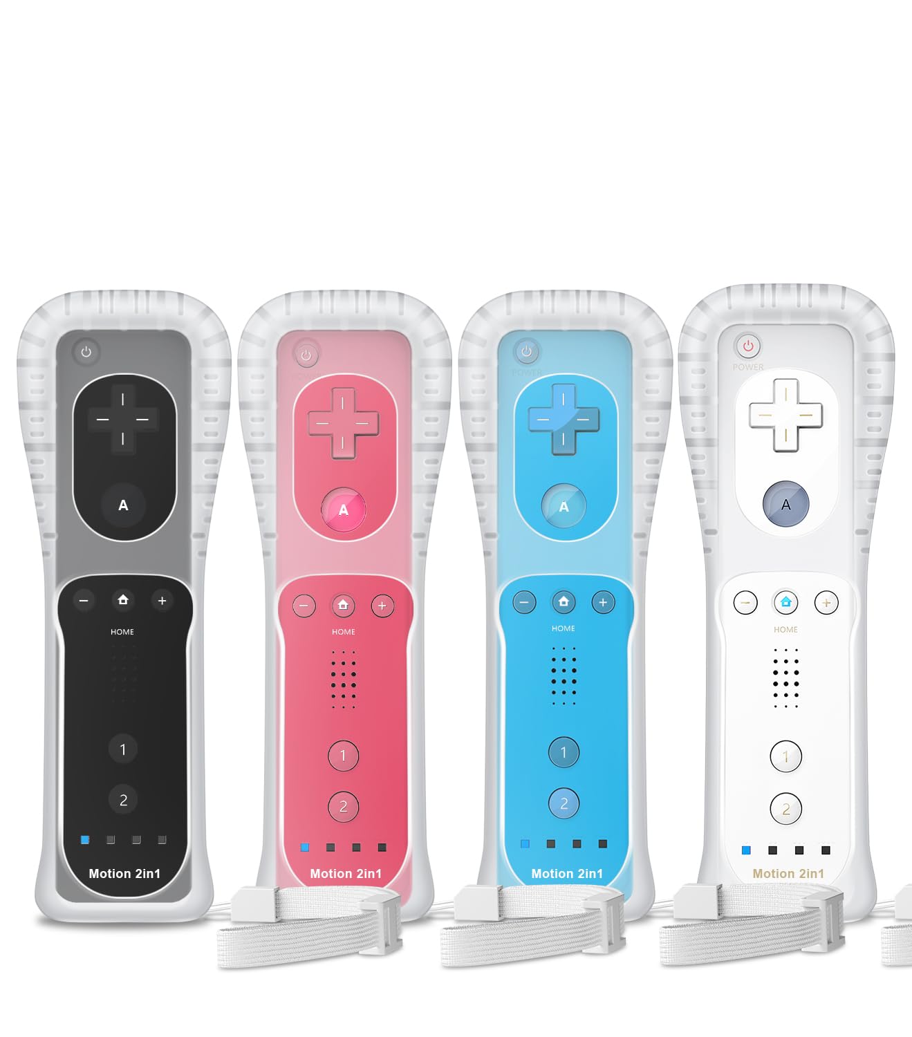 Amazon.com: Gamrombo 4 Pack Motion Plus Wii Controller