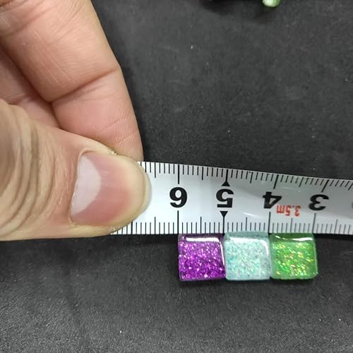 Miniatura 2 de Azulejos de mosaico, azulejos de vidrio, piezas de vidrio de mosaico de cristal brillante cuadrado a granel para decoración del hogar o manualidades