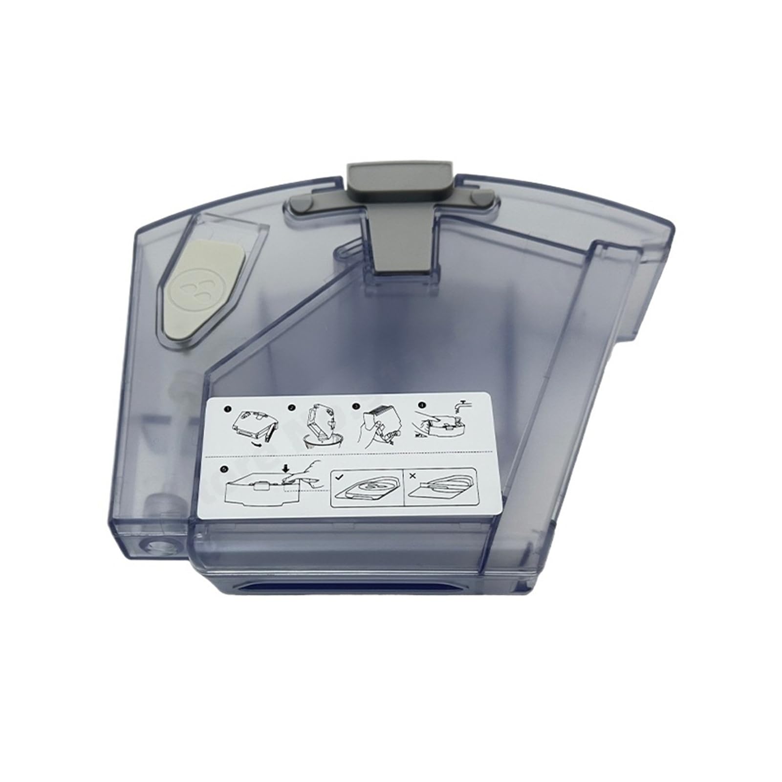 Shiketong 2-in-1 Ultron Lite-Dust Bin Water Tank Combo Unit Spare Parts,Compatible For Roborock, Q8 Max Q8 Max + Accessories(White)