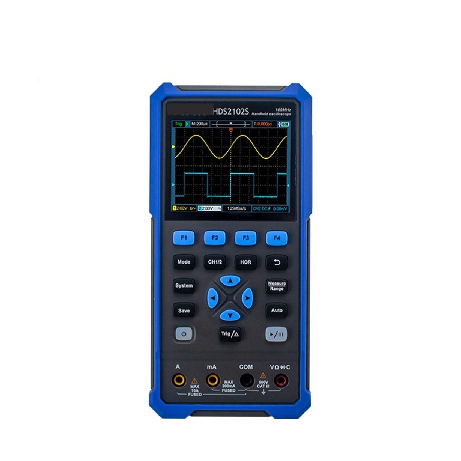 Osciloscopios, Osciloscopio portátil profesional, alcance 3 en 1 de precisión 200MHz 1GS/s y 14 bits(272S)