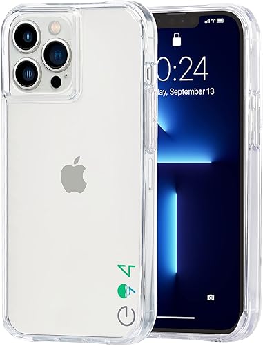 Miniatura 6 de Case-Mate Funda transparente para iPhone 13 Pro Eco 94 protección contra caídas de 10 pies compatible con carga inalámbrica Funda delgada para Apple