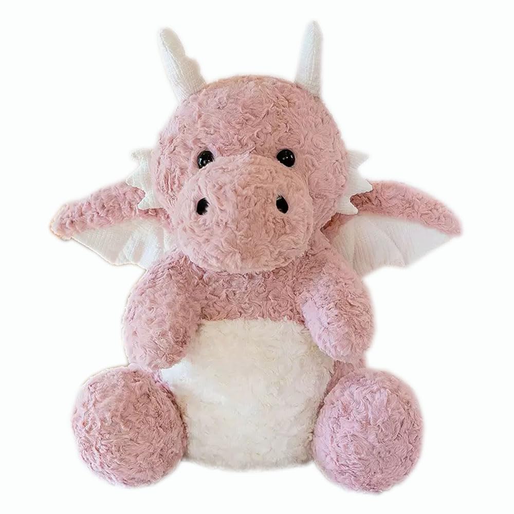 YUKOUQIAN Dragon Stuffed Animal Cute Dragon Plush Toy for Girls Boys 7.8 inch (jiaolong fense)