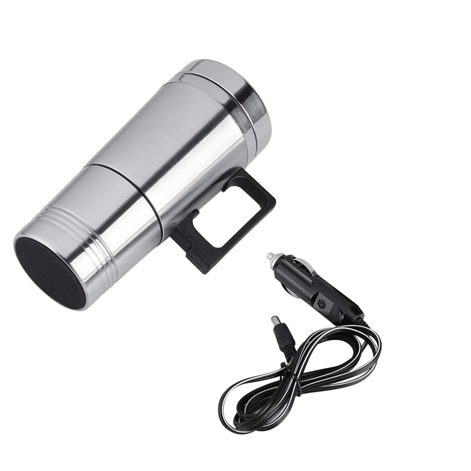 Bouilloire à Eau Chaude électrique, 12 v/24 v 300 ML Portable en Acier Inoxydable Voiture cafetière Chauffage Tasse à Boire Bouteille(12V)