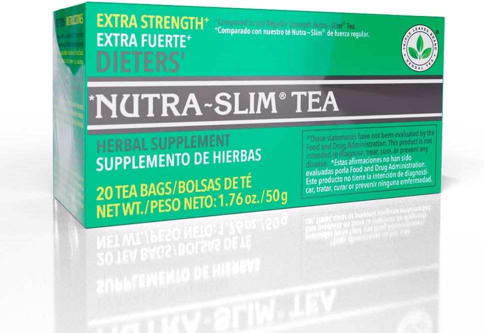 Triple Leaves Brand Nutra-Slim Tea (20 Tea Bags), Extra Strength Dieters’ Tea