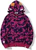 Mens Hoodie Shark Head Camo 3D Printed Full Zip Jacket Sweatshirt Camouflage Casual Streetwear Outwear for Men Teen