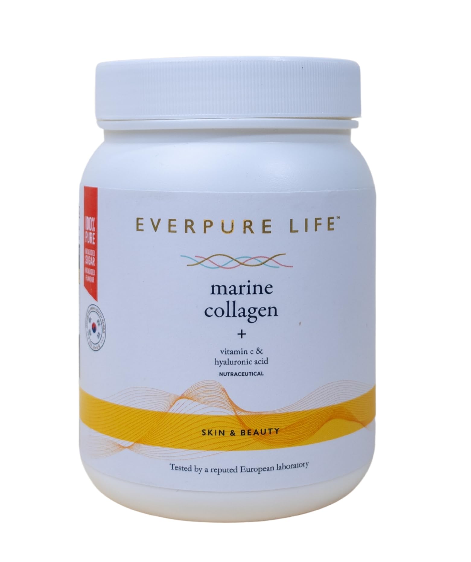 Everpure Life Korean Hydrolysed Marine Collagen Powder with added Vitamin C and Hyaluronic Acid for Healthy, Glowing Skin - Pure Type I Collagen Peptides - No added sugar/flavouring/additives - 300g (B0CMD9MVW7) Amazon Price History, Amazon Price Tracker
