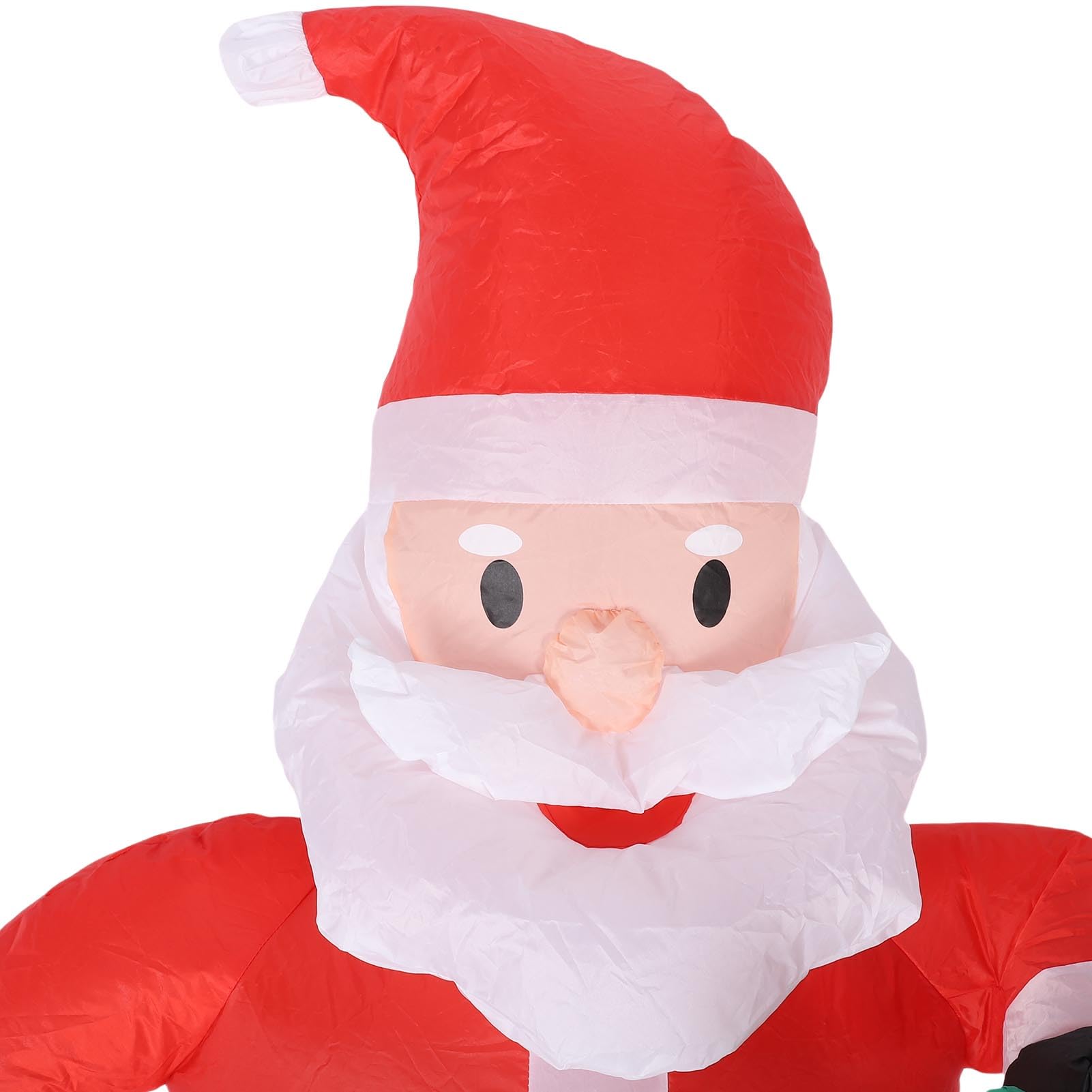 Père Noël Gonflable de 3,9 Pieds avec Canne en Bonbon, imperméable, Polyester 190T, éclairage LED, décoration de Cour de noël pour la Maison et la fête en Plein air