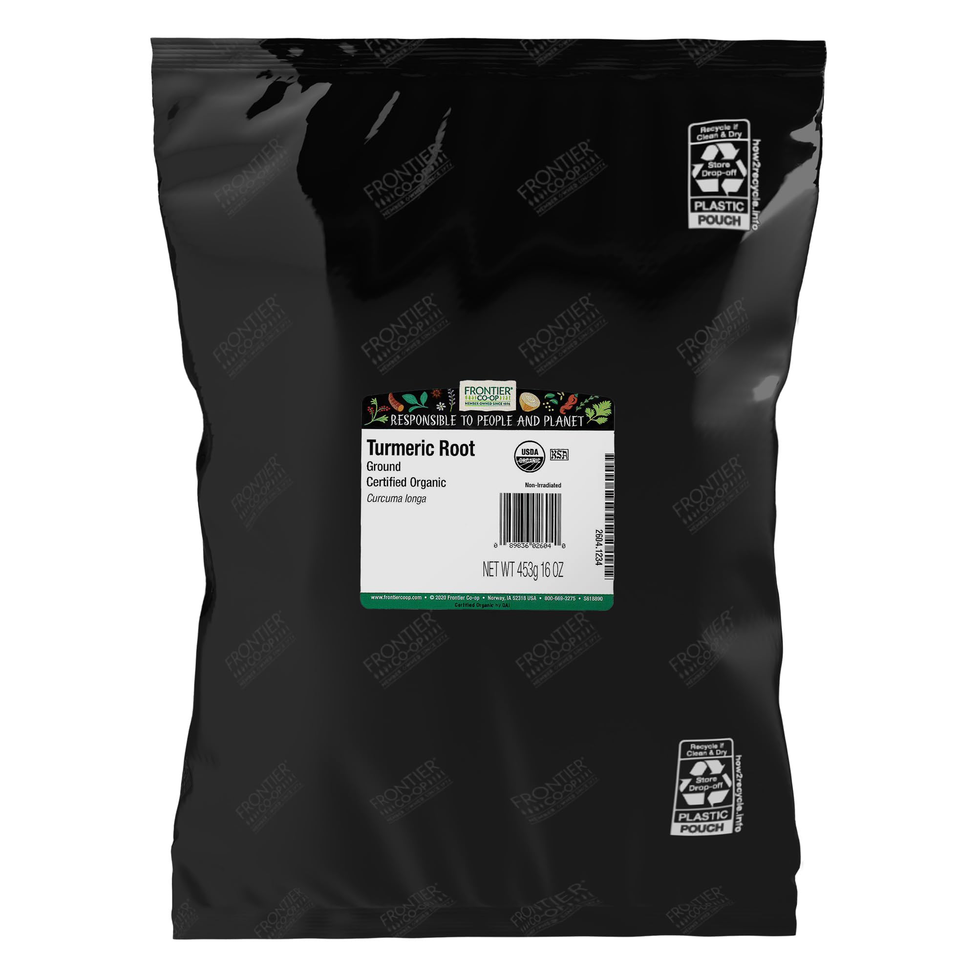 Frontier Herb Organic Ground Turmeric Root, 1 lb