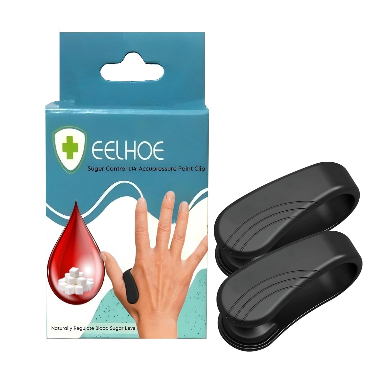 NAPPWE 2 Clip Health Sugar Control Li4 Acupressure Point Clip: Effective Pain Relief for Headaches, Migraines, and Tension (Black Color) (B0DG8MZH18) Amazon Price History, Amazon Price Tracker