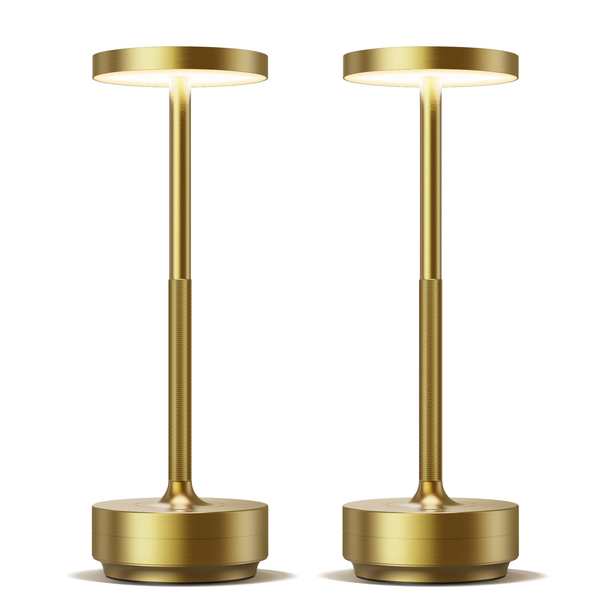 SAKRINGT 2 Pack Rechargeable Cordless Table Lamp