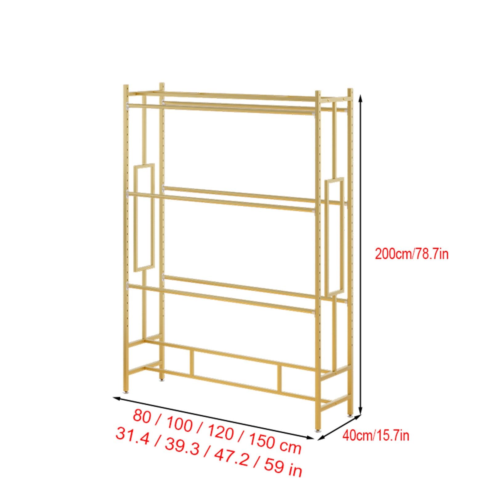Espositore per tappeti in Metallo da Pavimento, espositore per Campioni di Tessuto Commerciale, zerbino in Tessuto per Tappetino per Auto, Appendiabiti Multistrato,White-120x40x200cm
