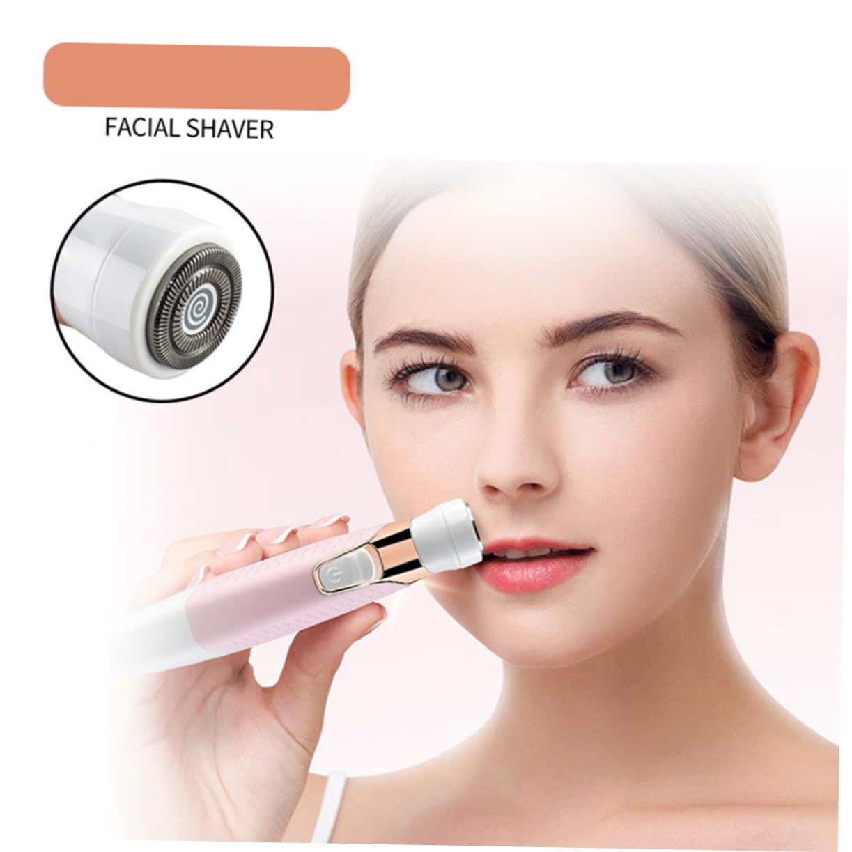 5-in-1 Damen Augenbrauentrimmer, Aufladbarer Haarschneider aus Abs | Abwaschbar, Leichtes Design für Gesichtshaare, 5-in-1 Multifunktion für Frauen und Damen