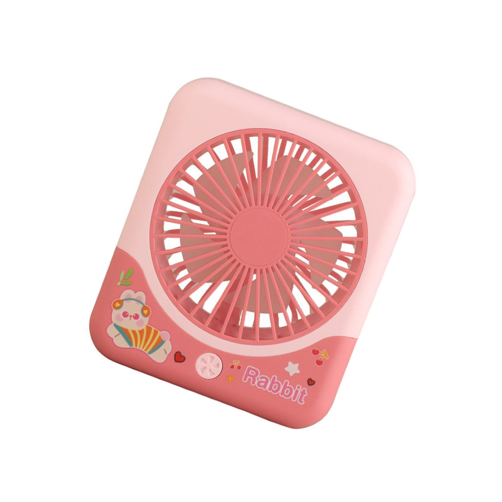FROMCEO Cooling 3 Speed Settings Portable Desk Fan with Night Light Rechargeable Home Desktop Fan for Dorm Room and Offices
