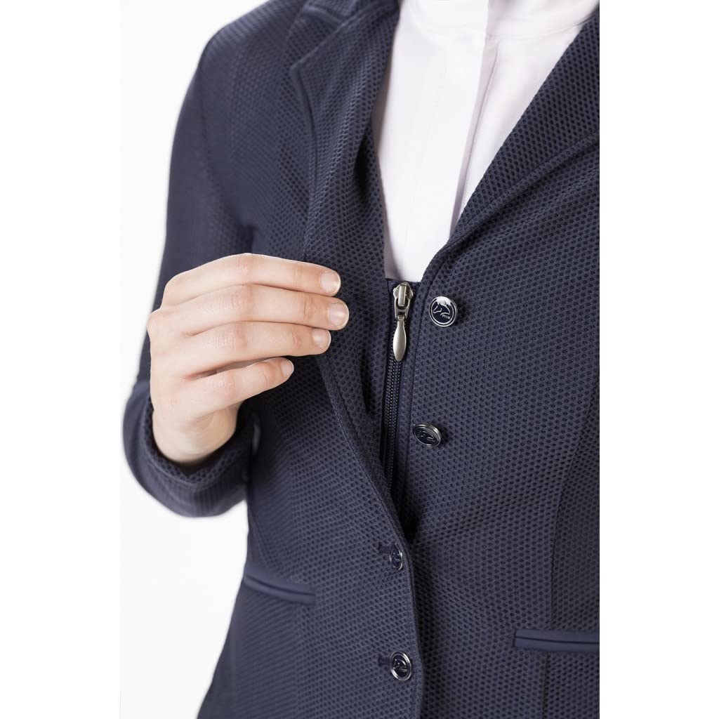 HKM Mesh Linda Veste de Tournoi, Bleu foncé (6900), Taille 38 Mixte