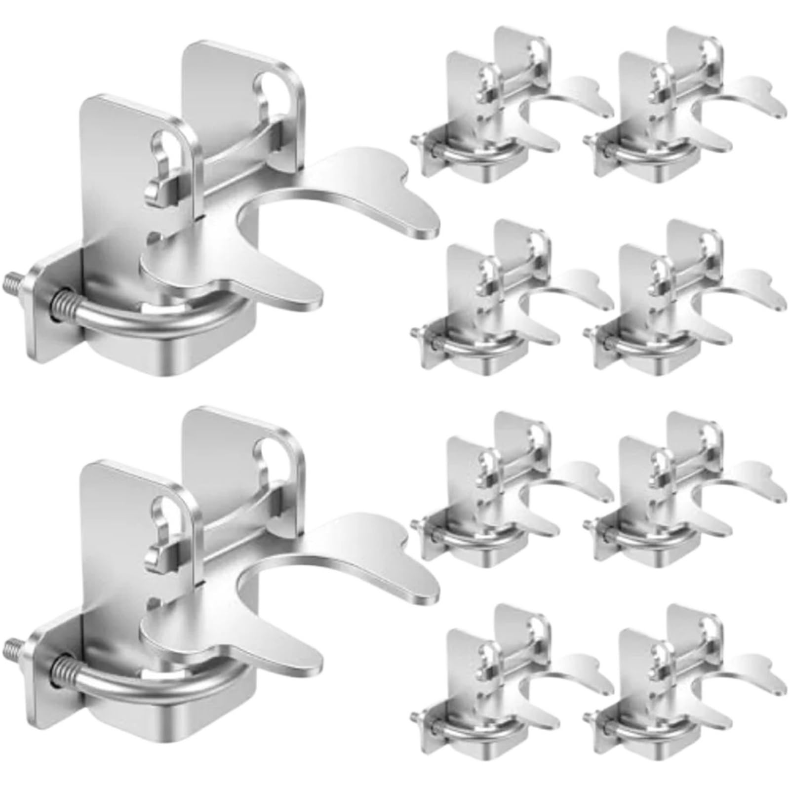 Dog Kennel Latch 10 Pcs 1-3/8" Kennel Gate Latch Chain Link Fence Gates Butterfly Latch for Dog Kennels with Padlock Hole for 1-3/8" Kennel Gate
