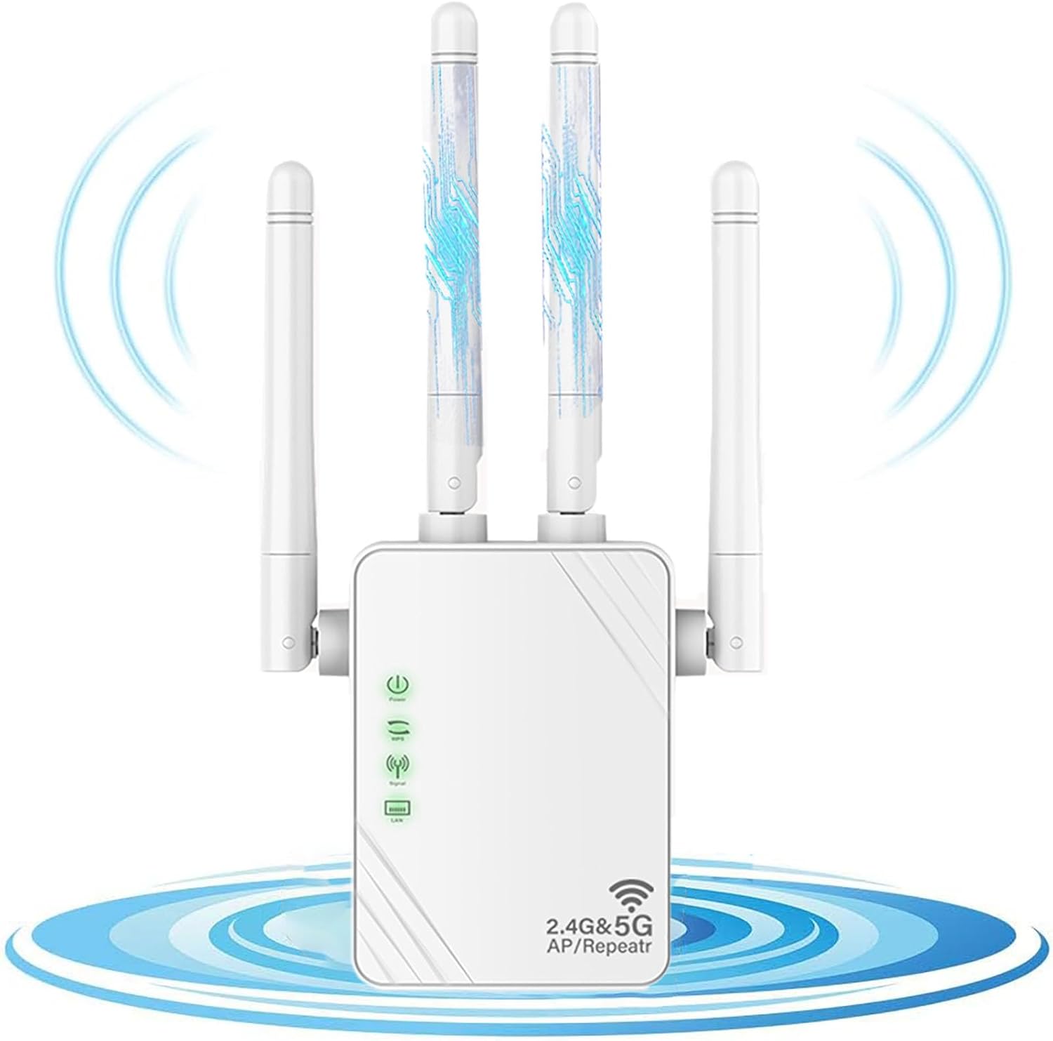 Latest WiFi Repeater, WLAN Amplifier WLAN Repeater 1200 Mbit/s, Dual