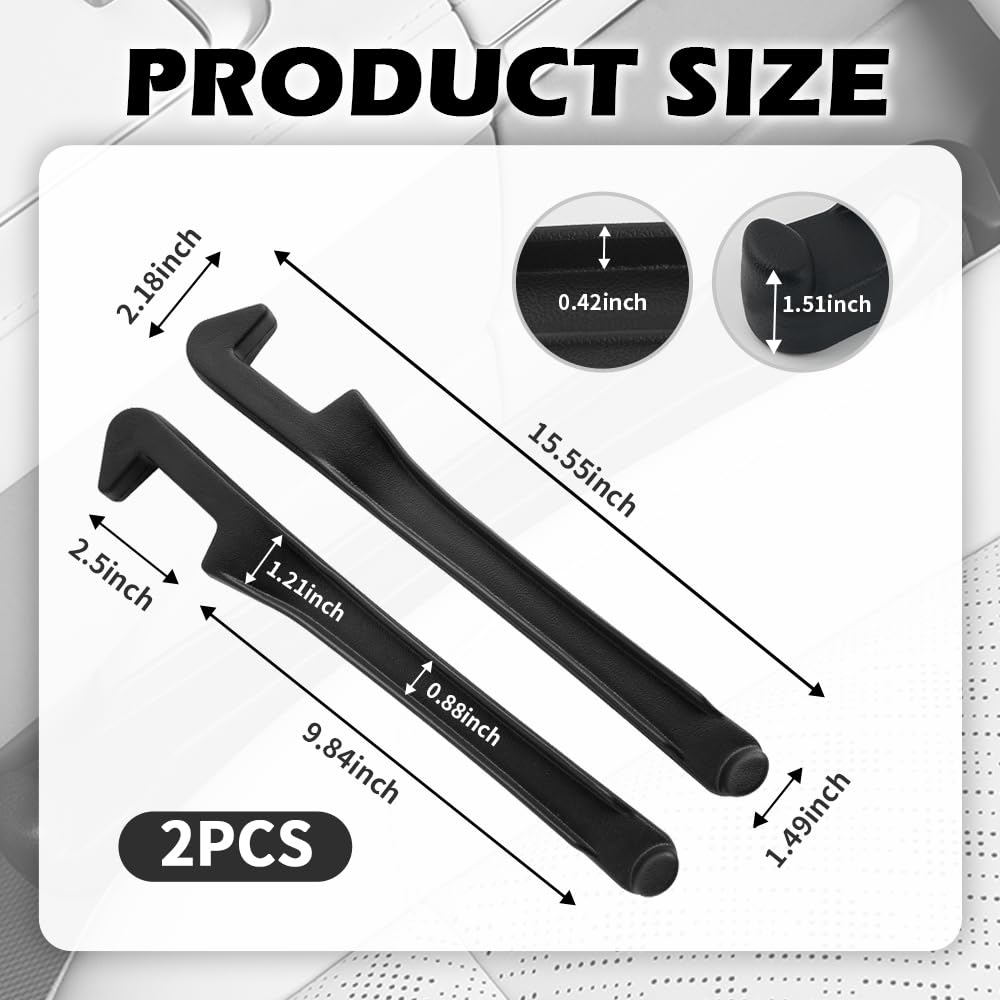 YGDMD 2PCS Car Seat Gap Filler Organizer 3 in 1 Car Seat Side Gap Filler with Hook for — view 2