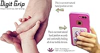 Vista 3 de Soporte de teléfono celular para mano - Soporte ergonómico y cómodo para el dedo del teléfono - Agarre para la mayoría de teléfonos inteligentes