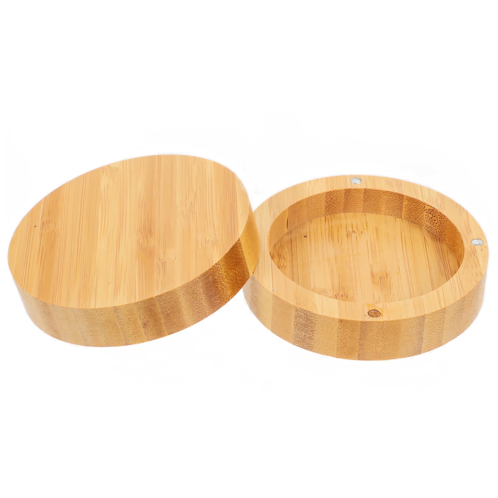 Cabilock Bamboo Cocktail Salt Box Multi-Purpose Salt Glass Rim Container for Bars Home Decor