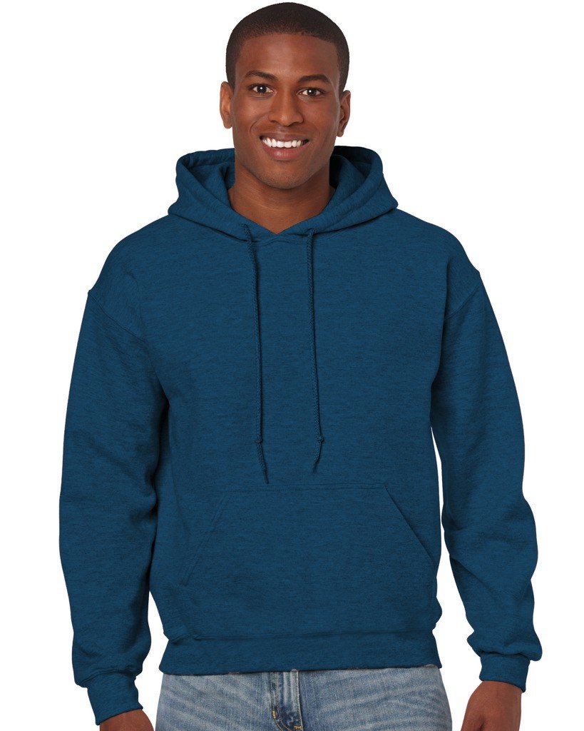 Gildan Heavy Blend Adult Unisex Hooded Sweatshirt / Hoodie (L) (Sapphire)