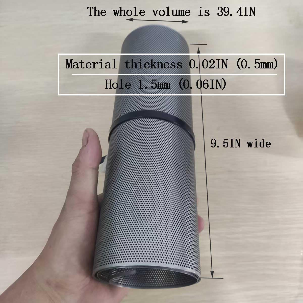 Lamiera Forata in Acciaio Inox 304 | 24x100 cm | Fori 3mm | Per Ventilazione, Griglie, Diffusori e Progetti Fai da Te | Resistente alla Ruggine