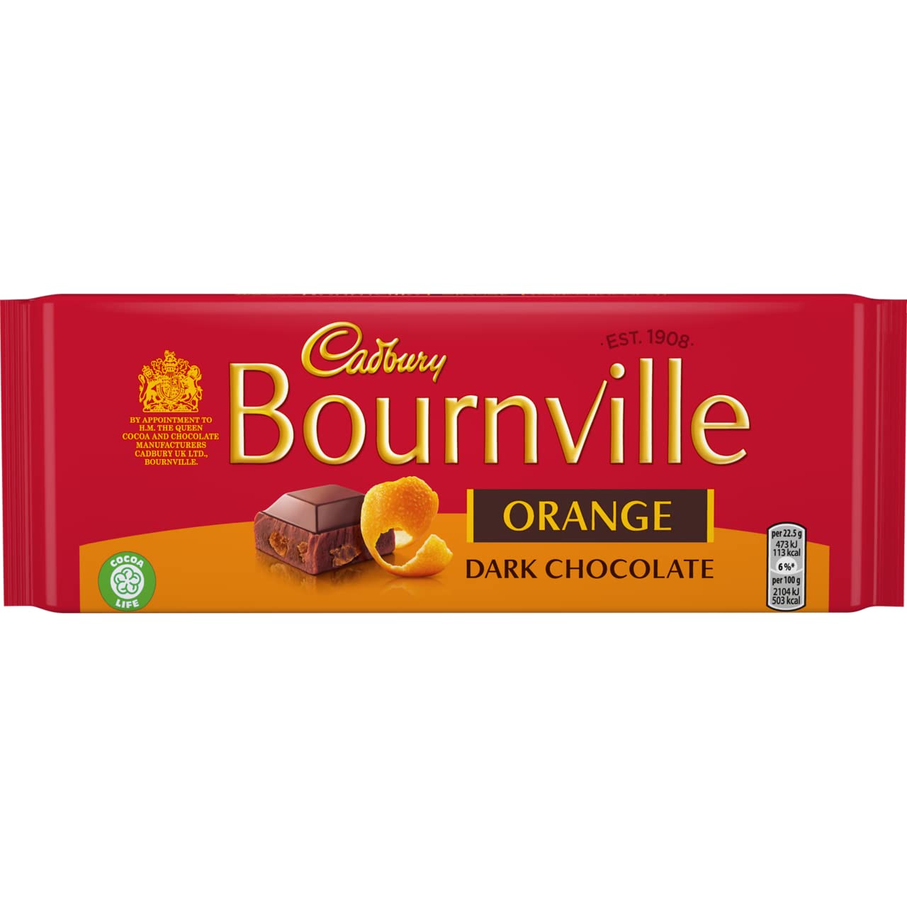 CadburyBournville Orange Chocolate 100G