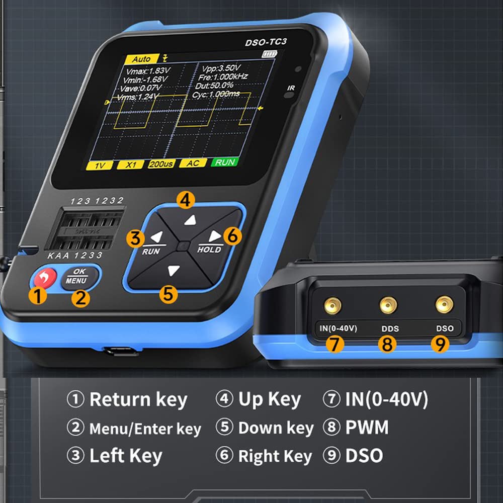 Treedix DSO-TC3 3 in 1 Handheld Digital Oscilloscope LCR