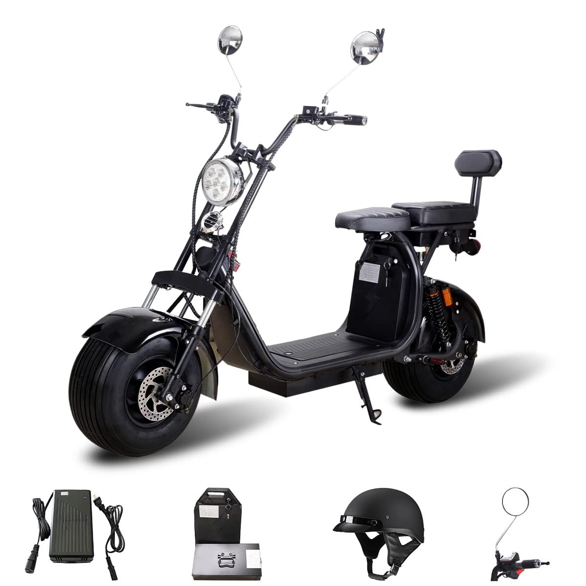 Buy Tire Electric Scooter for Adult Knockout 60v 2000w Motor 36AH