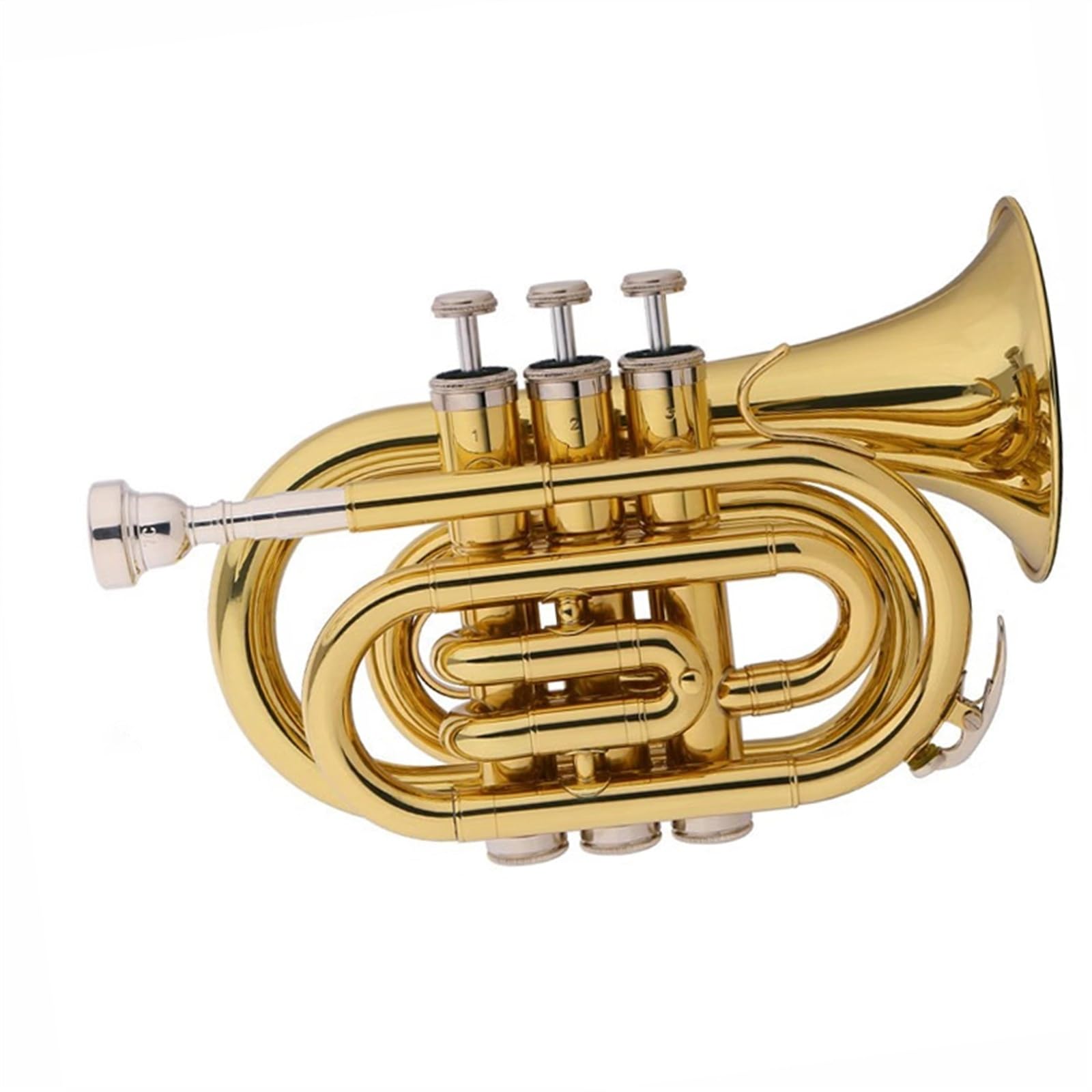 Trąbki Trąbka Kieszonkowa B-dur Instrument Muzyczny Profesjonalny Standardowy Trąbka Mosiądz Wykwintny Początkujący