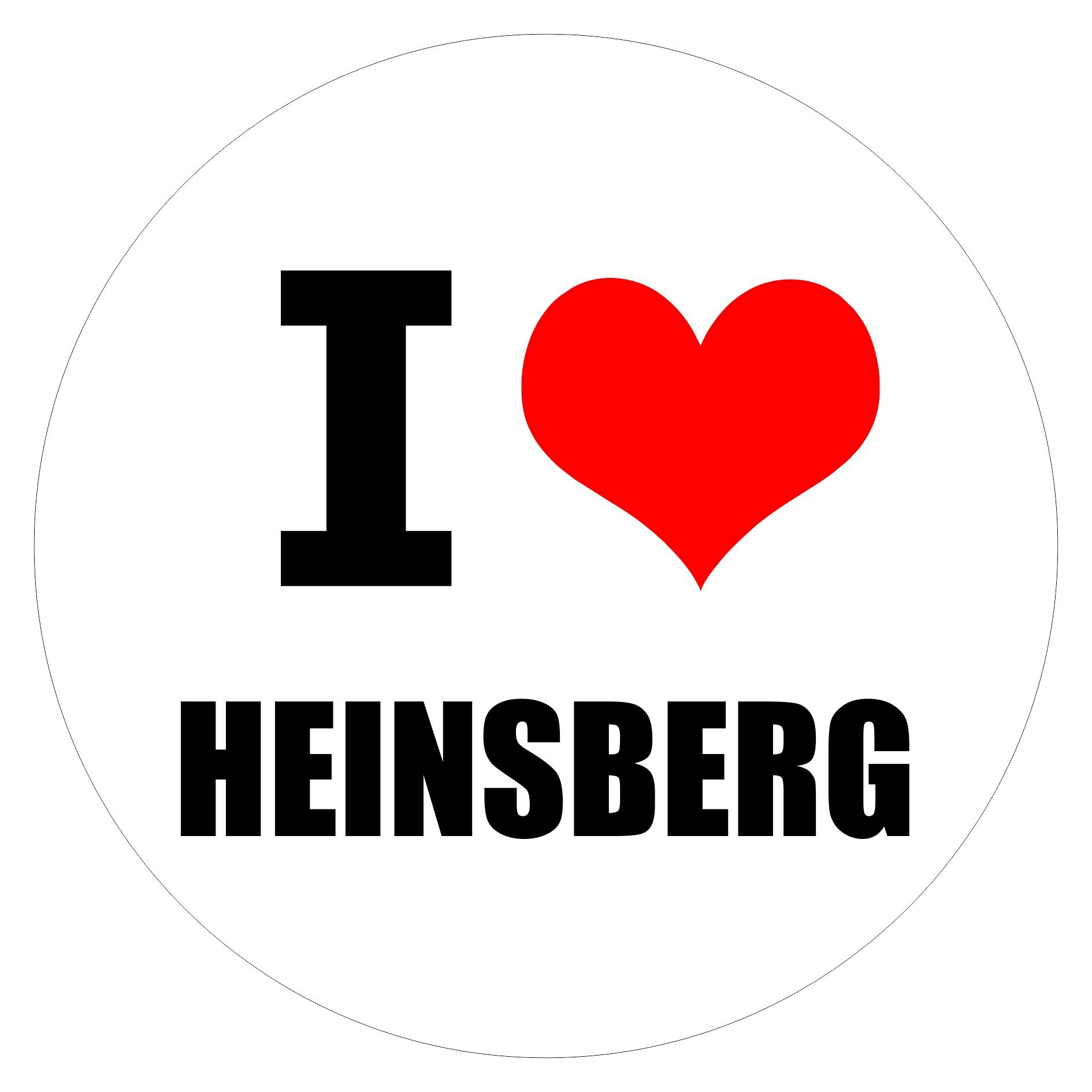 JDM Decal Sticker Racing I Love HEINS Mountain in Two Sizes Multi Colour, 5 x 5 cm