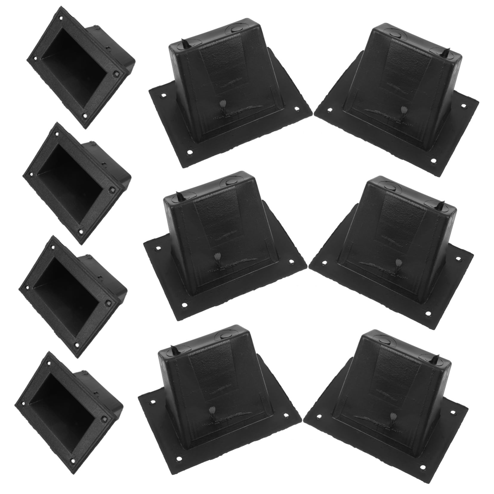 VILLCASE 10pcs Recessed Speaker Cabinet Handles Pulls for Versatile Design for Theatrical Productions Compact Space-Saving Aesthetic Appeal