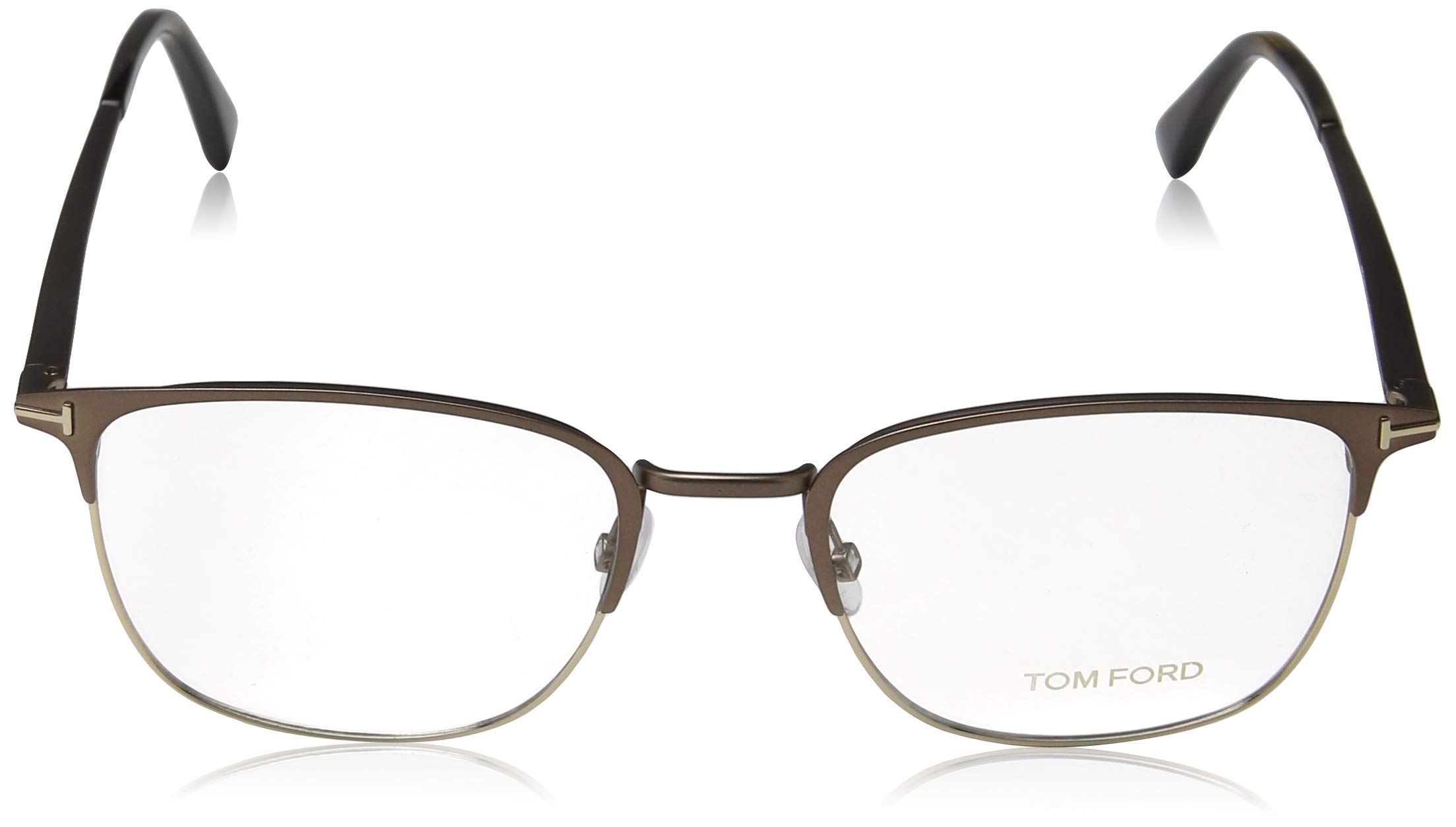 Eyeglasses Tom Ford FT 5453 049 Matte Dark Brown, Shiny Rose Gold