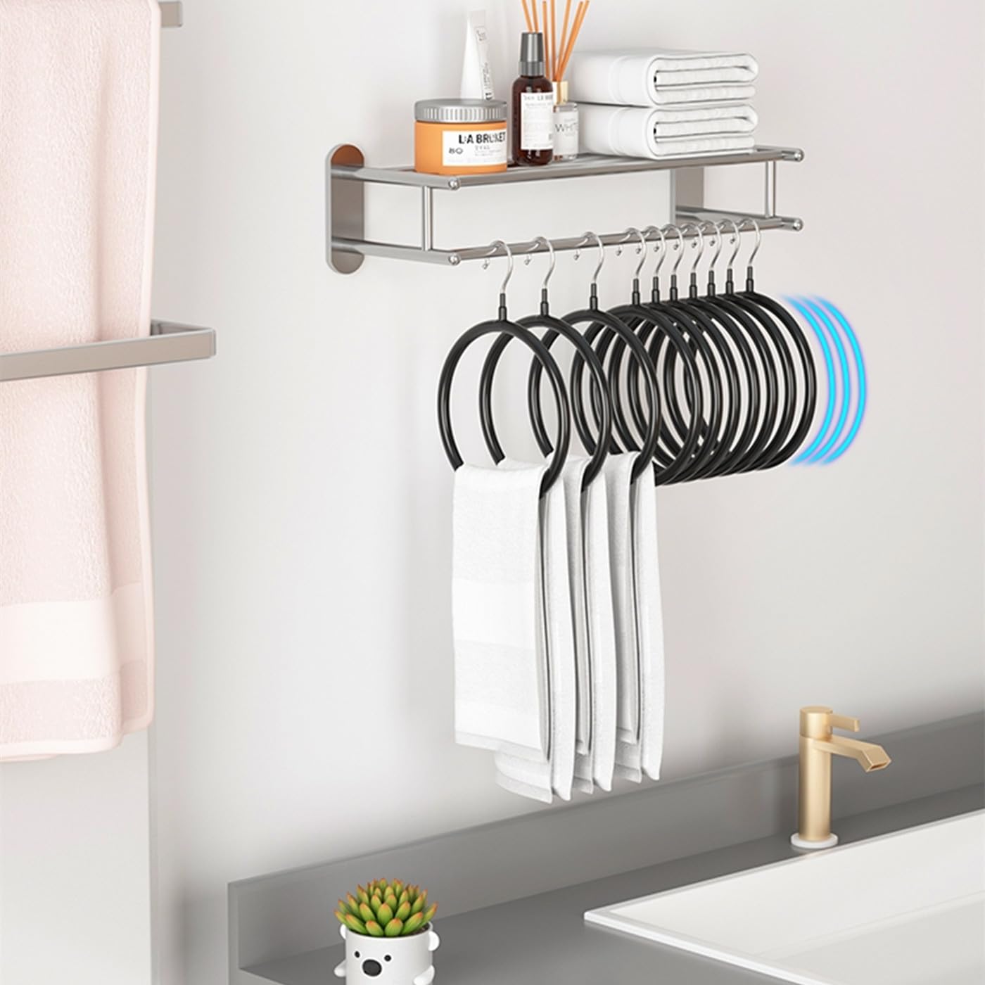 Riemhouder, 2 stuks kleerhangers voor stropdassen, organizer van metaal Riemhouder, 2 stuks kleerhangers voor stropdassen, organizer van metaal