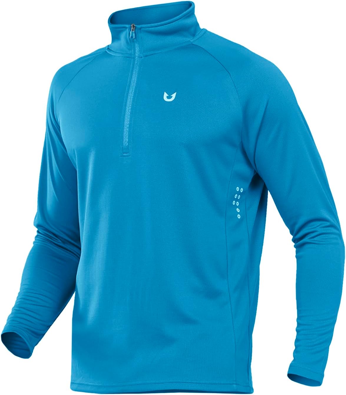 NORTHYARD Quarter Zip Pullover Men Running Shirt Long Sleeve Moisture Wicking Quick Dry Athletic Workout Shirts