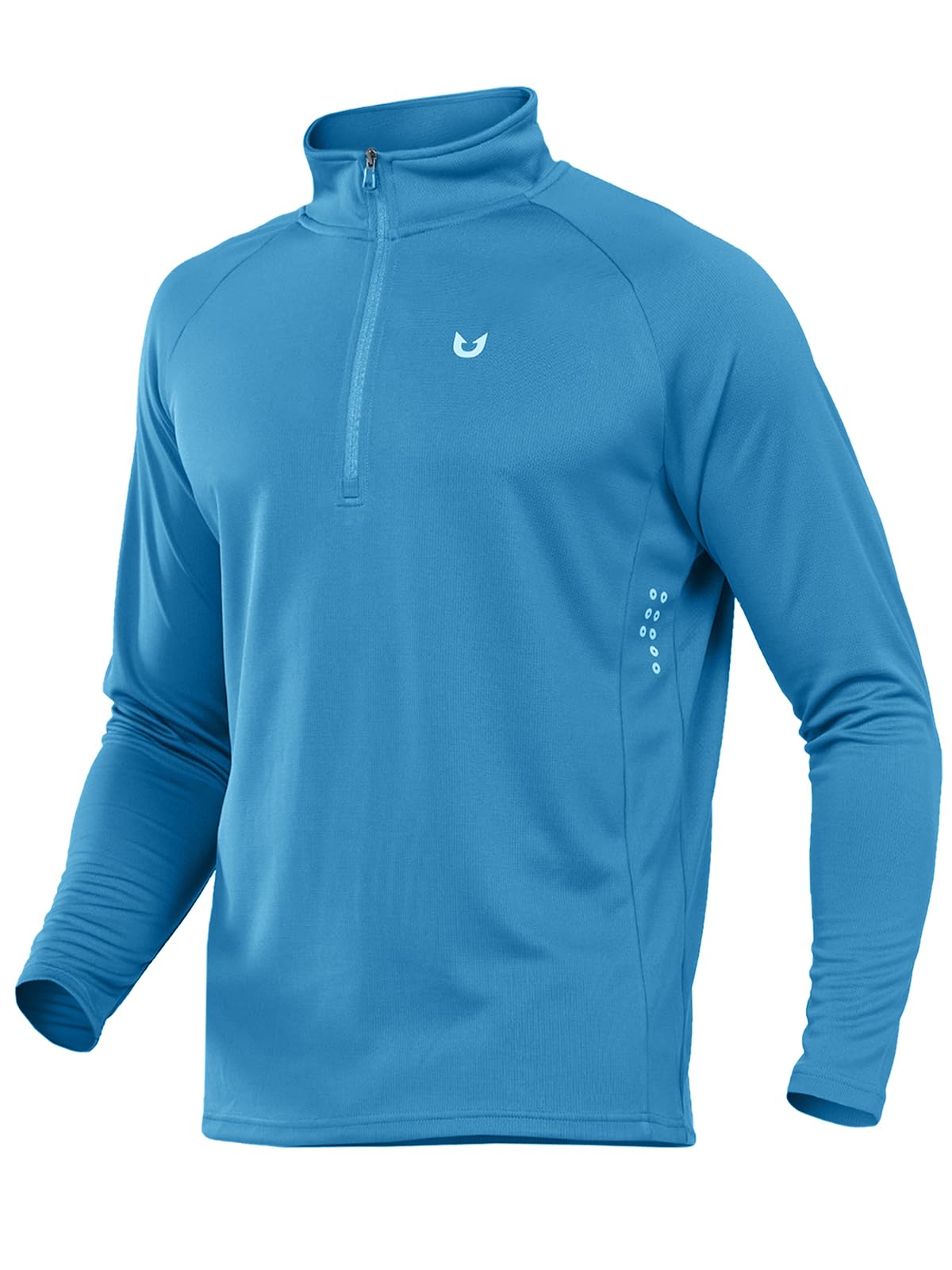 NORTHYARD Men's Quarter Zip Pullover Athletic Running Shirts Long Sleeve