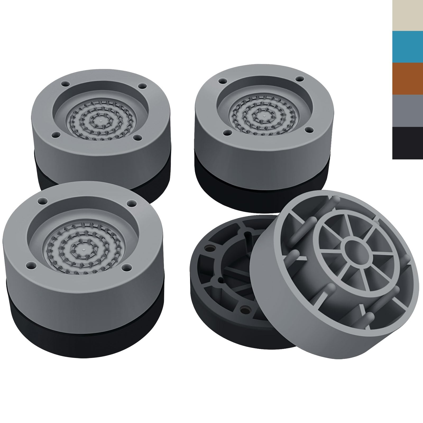 Snapklik.com : ANNKUT Furniture Risers 1 inchRound Bed Risers Heavy ...