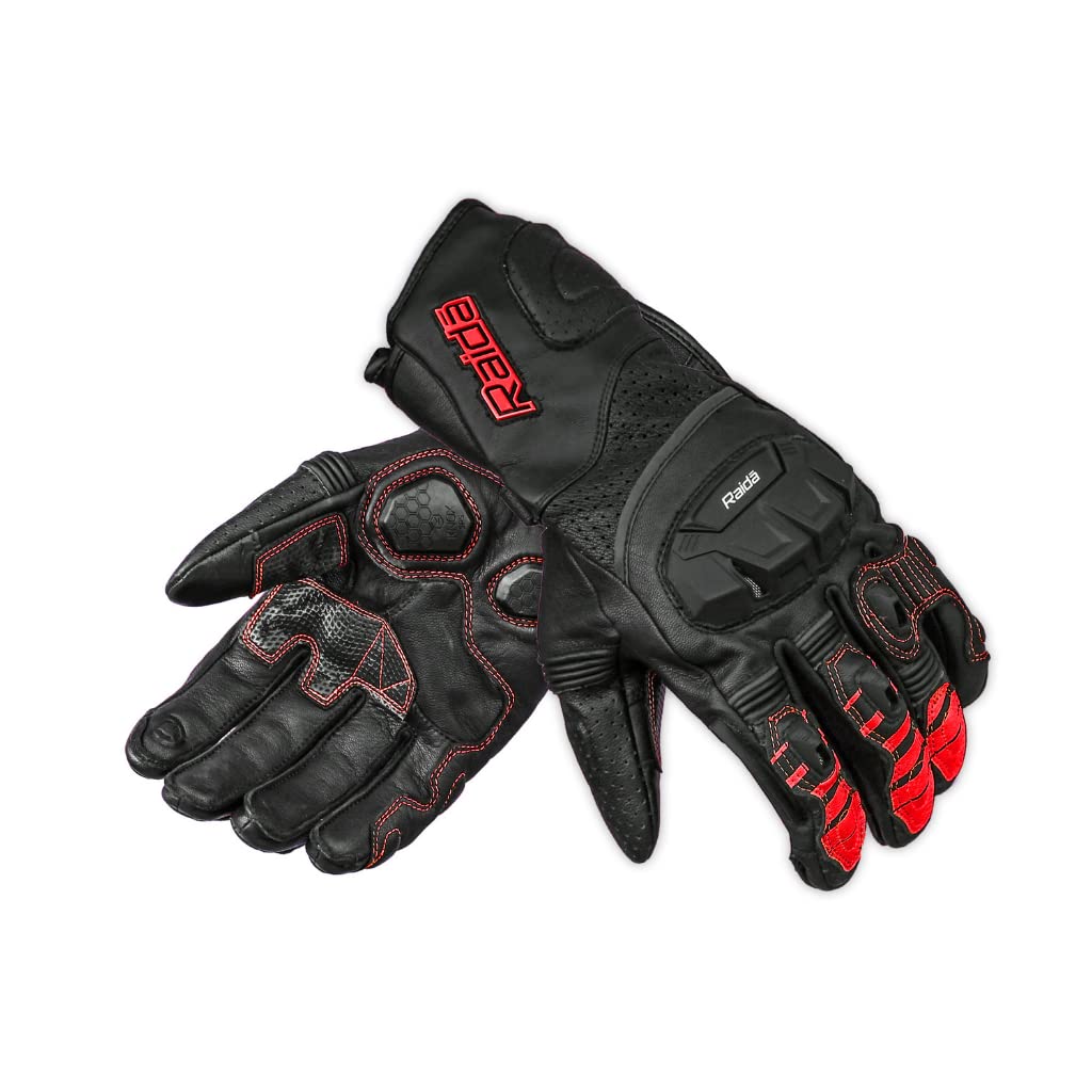 Raida Aeroprix Full Gauntlet Leather Motorcycle Gloves Knox Sps