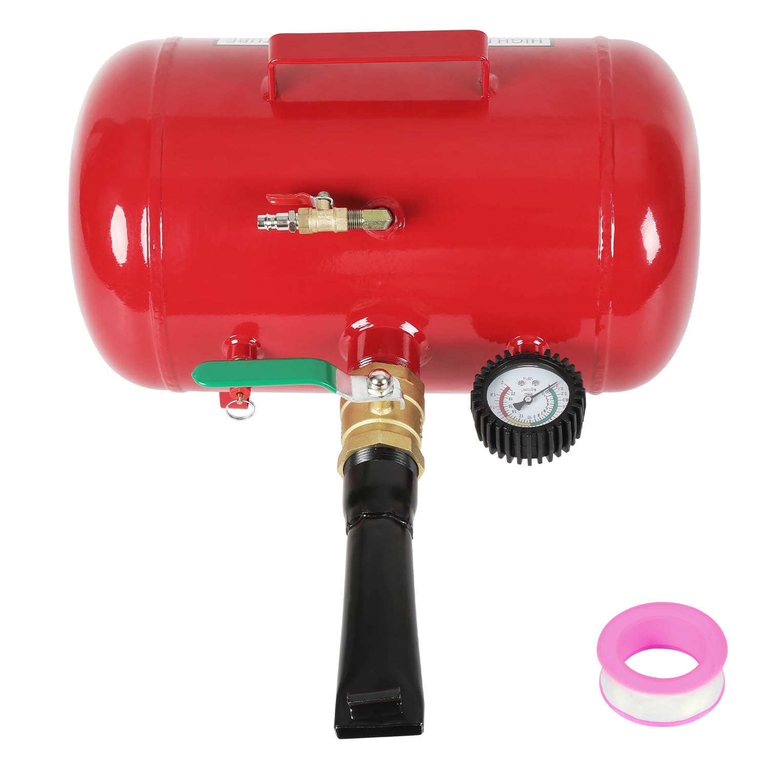 Gonfleur de pneu à air 20 L, 255 x 420 mm, pression de travail 8 bar, max. 10 bar, pour voitures, camions, tracteurs et SUV