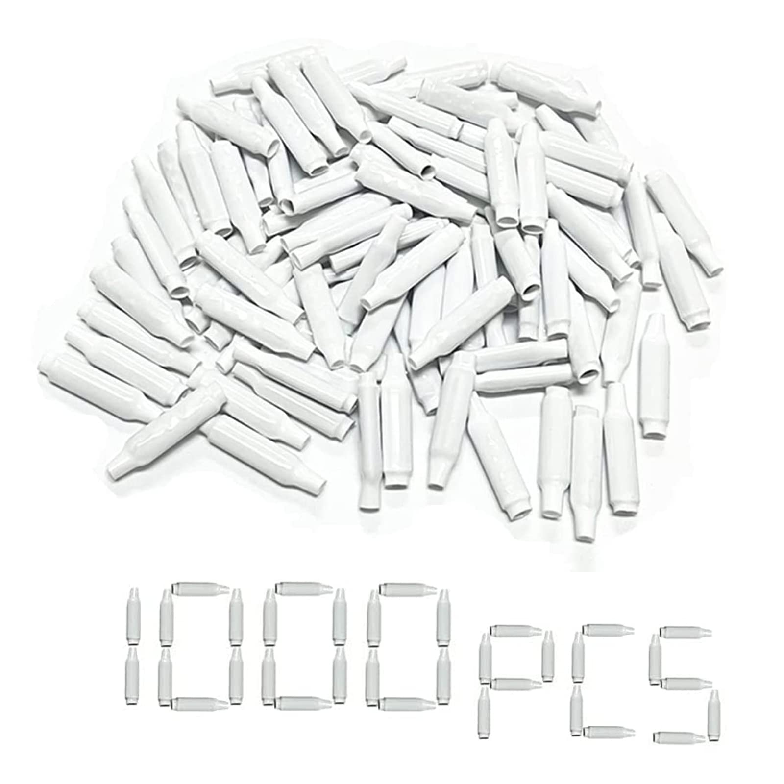 Low Voltage Wire Connectors, Dry B Connectors Wire Splices Crimp Bean Type Splice for Low Voltage (1000Pcs)