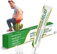 Vista 1 de Ungüento hemorroidal (1 paquete), crema para hemorroides y fisuras hamamelis de máxima fuerza, alivio del dolor, para picazón e hinchazón