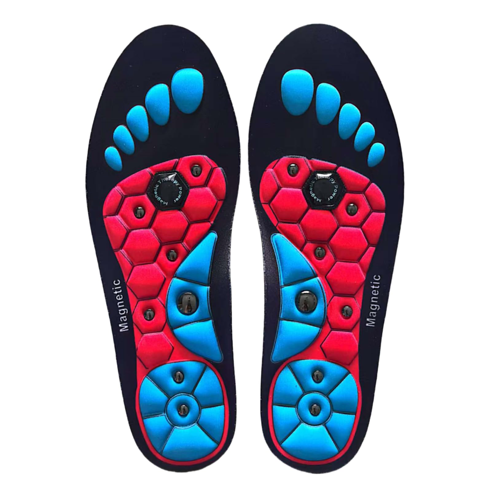 Magnetic Insoles for Enhancing Comfort and Support, Foot Massage Insoles with Acupressure, Pressure Point Insoles That Promote Blood Circulation (