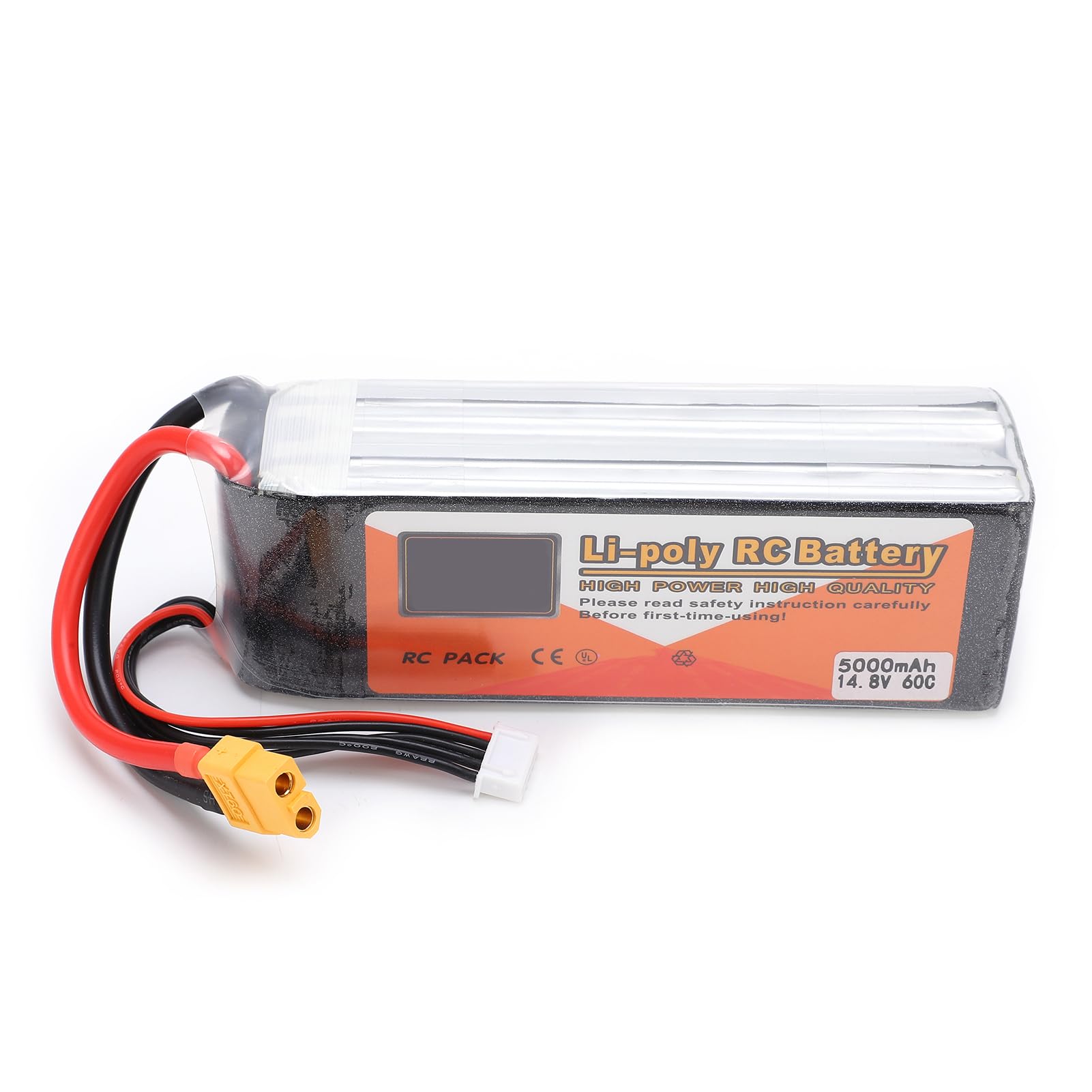 5000 MAh 4S Bateria Lipo 14,8 V XT60 Wtyczka RC Racing Drone Helikopter Samochód Łódź Bateria, Nadaje się do Zdalnie Sterowanych Dronów, Samochodów, Samolotów