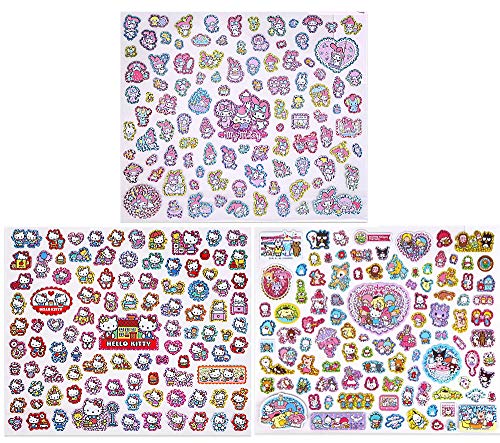 ハローキティ100Ｐシール　マイメロディ100Ｐシール　キャラクターミックス100ｐシール　セット