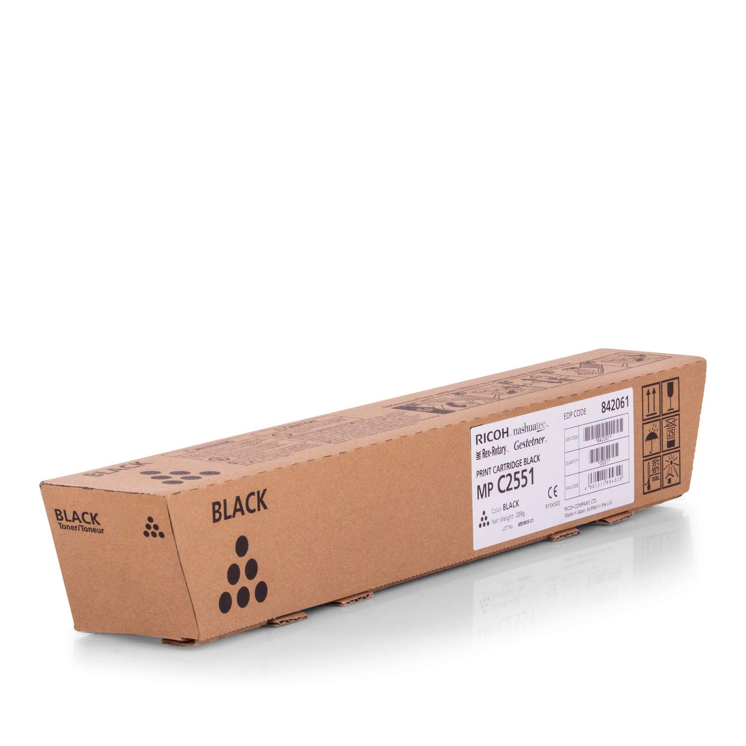 Ricoh MPC2051 Black Toner 10000strony Czarny - Toner do drukarek laserowych (kaseta, Czarny, Laser, Ricoh Aficio C2051/C2551, Czarny, 5 - 35 °C)