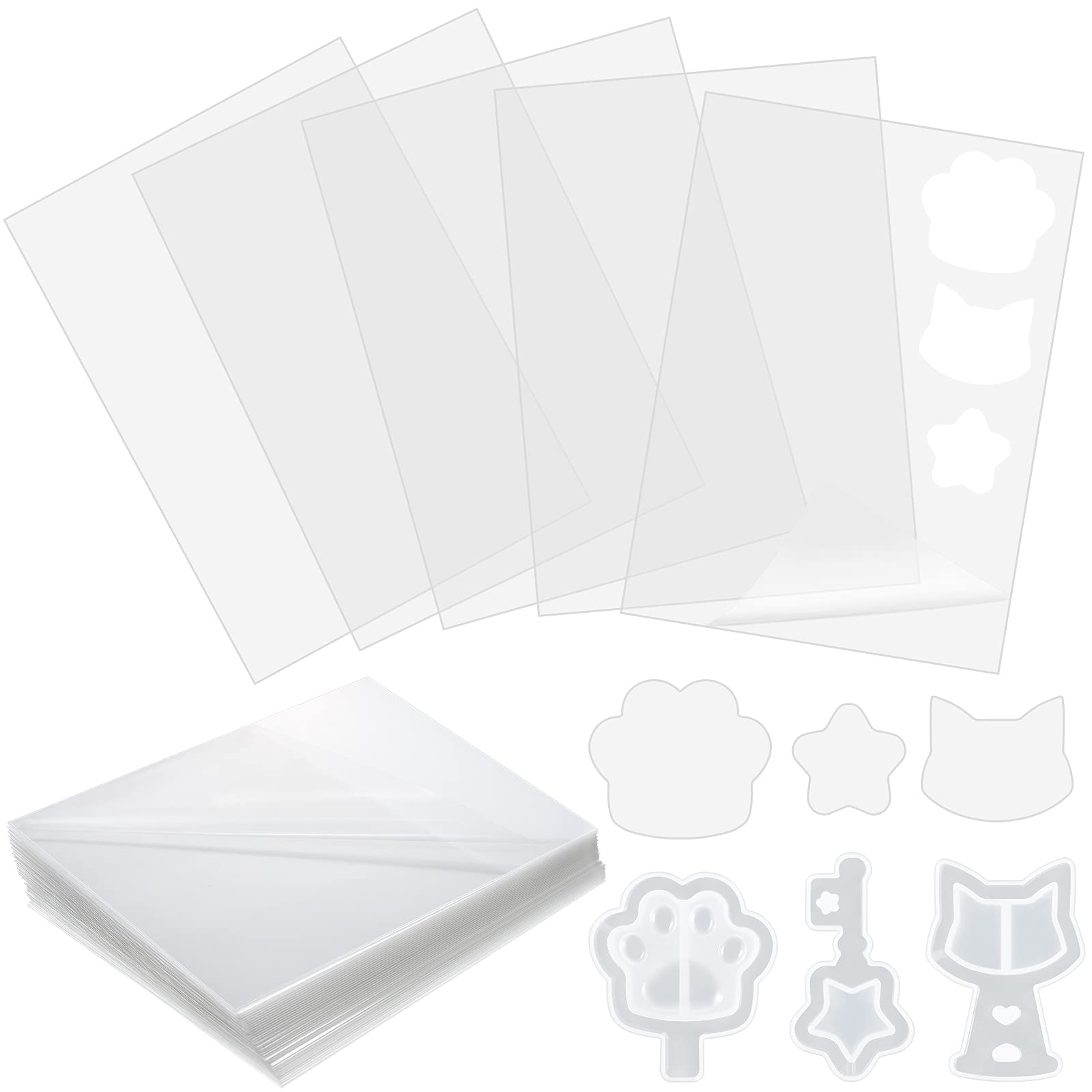 Film de protection transparent pour moule résine : lot de 100 films d'étanchéité pour bijoux