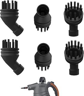 6 Pack Steam Cleaner Attachments Brush Compatible with Eave Handheld Steam Cleaner, Steam Cleaner Replacement Accessories Nylon Brush Parts